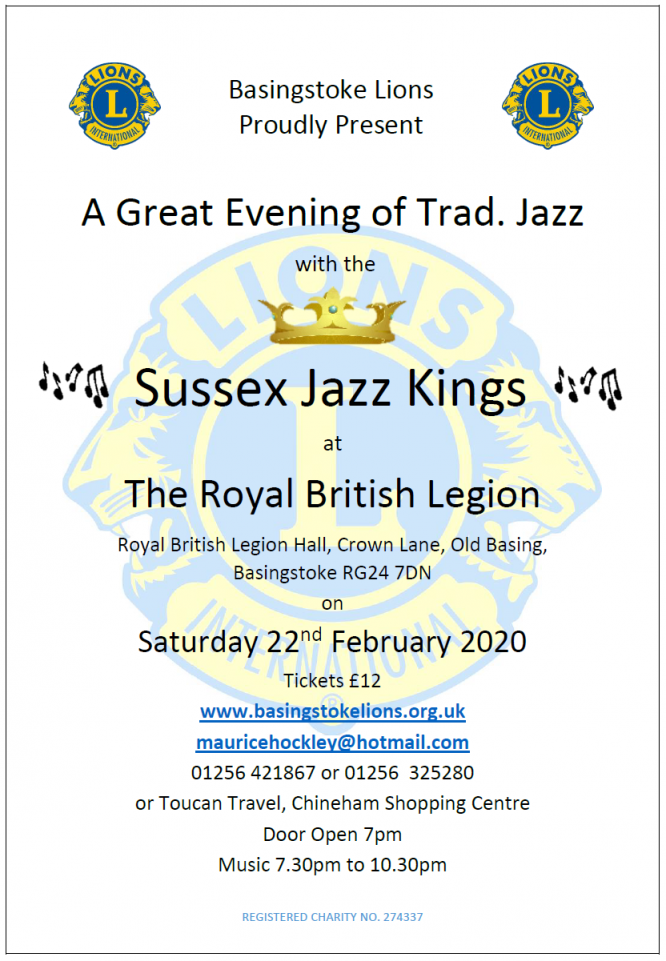 Sussex Jazz Kings Feburary 2020